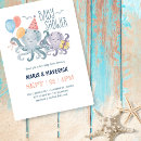 Search for octopus baby shower invitations Ocean animals