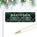 Search for scottish plaid return address labels Modern