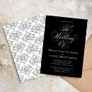 Search for white damask pattern invitations Simple