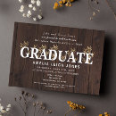 Search for country chic graduation invitations Rustic