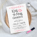 Search for kiss the miss goodbye invitations Lips