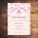 Search for cowgirl baby girl shower invitations Western