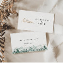 Search for in the mountains place cards Bride