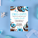 Search for blue doughnut invitations Baby sprinkle