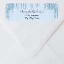 Search for blue glitter return address labels Bridal shower
