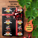 Search for funny 50th birthday wrapping paper Black