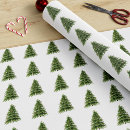 Search for forest green and white wrapping paper Christmas trees