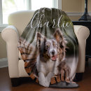 Search for dog picture blankets For her