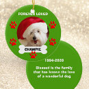 Search for pet memorial ornaments In loving memory