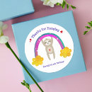 Search for kawaii rainbow stickers Sloth
