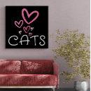 Search for pink cats art Black