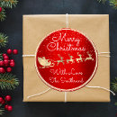 Search for santa and reindeer stickers Red