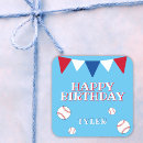 Search for baseball birthday stickers Boy