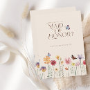Search for floral bridesmaid cards Botanical