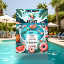 Search for 13th pool birthday invitations Trendy