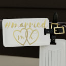 Search for mr and mrs luggage tags Heart