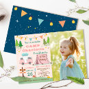 Search for girls camping birthday invitations Camp out