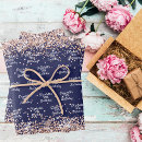 Search for rose gold and navy blue wrapping paper Elegant