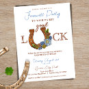 Search for good luck party invitations Horseshoe
