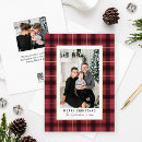 Search for red plaid christmas cards Trendy