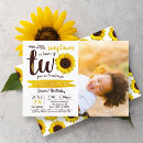 Search for sunflower photo birthday invitations Summer