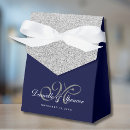 Search for silver favour boxes Navy