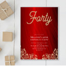 Search for glam 40th birthday invitations Luxury