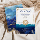 Search for nautical baby boy shower invitations Sea