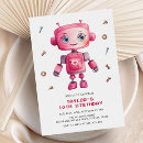 Search for robot birthday invitations Colourful