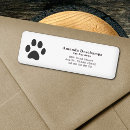 Search for pets return address labels Dog walker