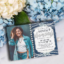 Search for bling 50th birthday invitations Denim and diamonds