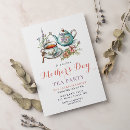 Search for mothers day tea party invitations Floral