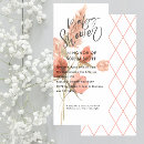 Search for flower 4x9 invitations Pink