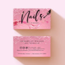 Search for nail business cards Pink