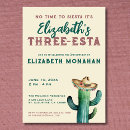 Search for three esta birthday invitations Cactus
