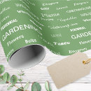 Search for gardening wrapping paper Pattern