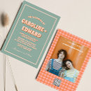 Search for mid century wedding invitations Retro