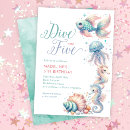 Search for dive into five birthday invitations Ocean