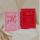 Search for girls night out hen party invitations Pink