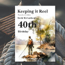 Search for fishing for men birthday invitations Masculine