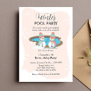 Search for winter pool party invitations For kids