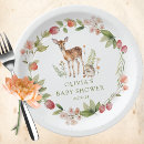 Search for deer baby shower plates Thank you