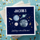 Search for space napkins Boy birthday