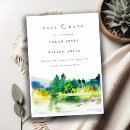 Search for mountain landscape save the dates Watercolor