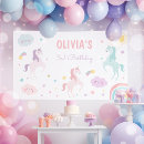 Search for unicorn birthday party decor Magical rainbow party