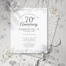 Search for platinum wedding invitations 70 years