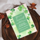 Search for clover baby shower invitations Leprechaun