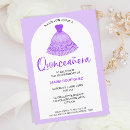 Search for unique purple quinceanera invitations Dress
