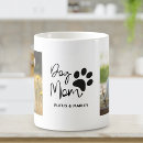 Search for simple dog mugs Modern typography