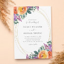 Search for floral circle wedding invitations Calligraphy